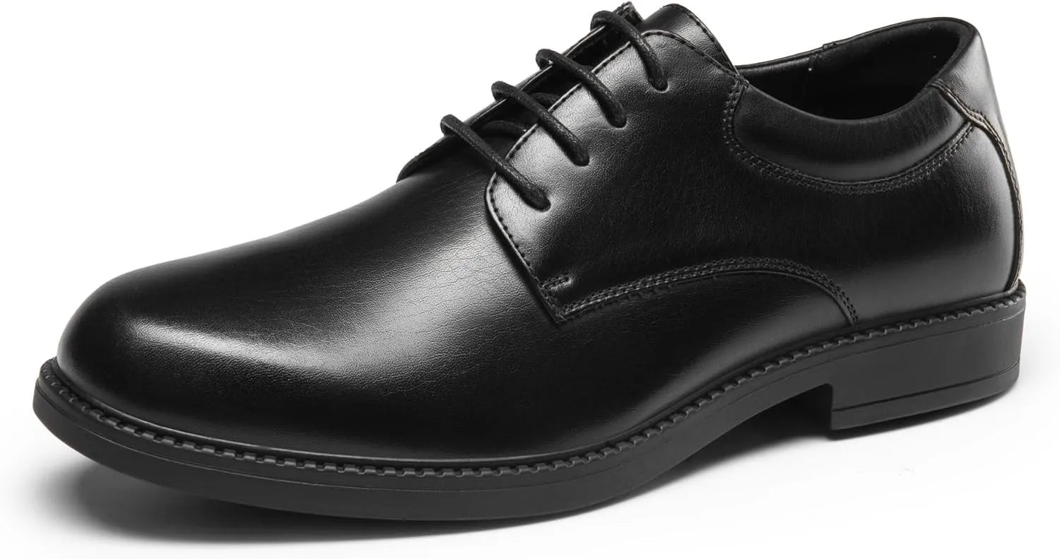 Bruno Marc Men's Non Slip Work Shoes, Waterproof Restaurant Derby Dress Shoes
