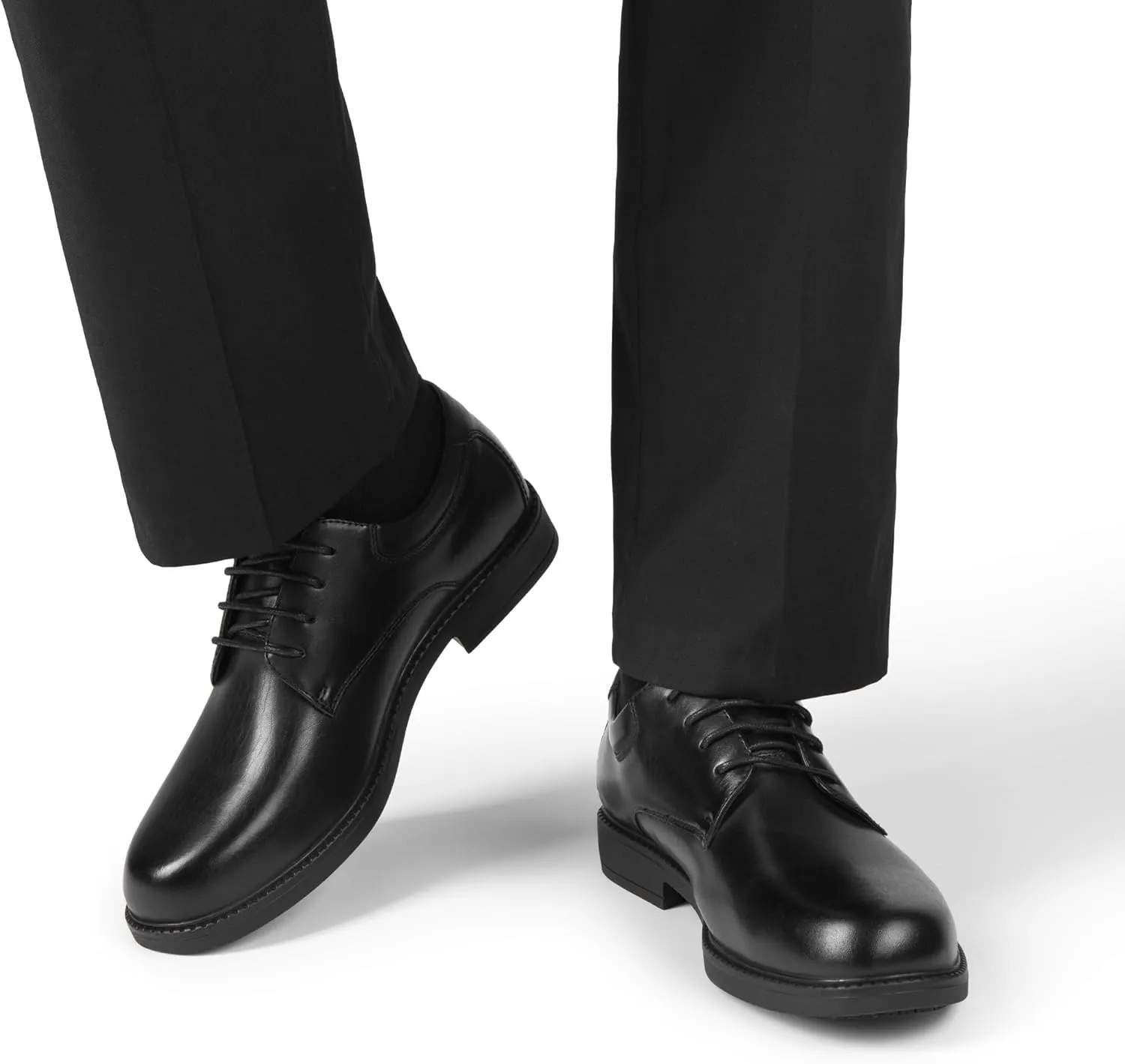 Bruno Marc Men's Non Slip Work Shoes, Waterproof Restaurant Derby Dress Shoes