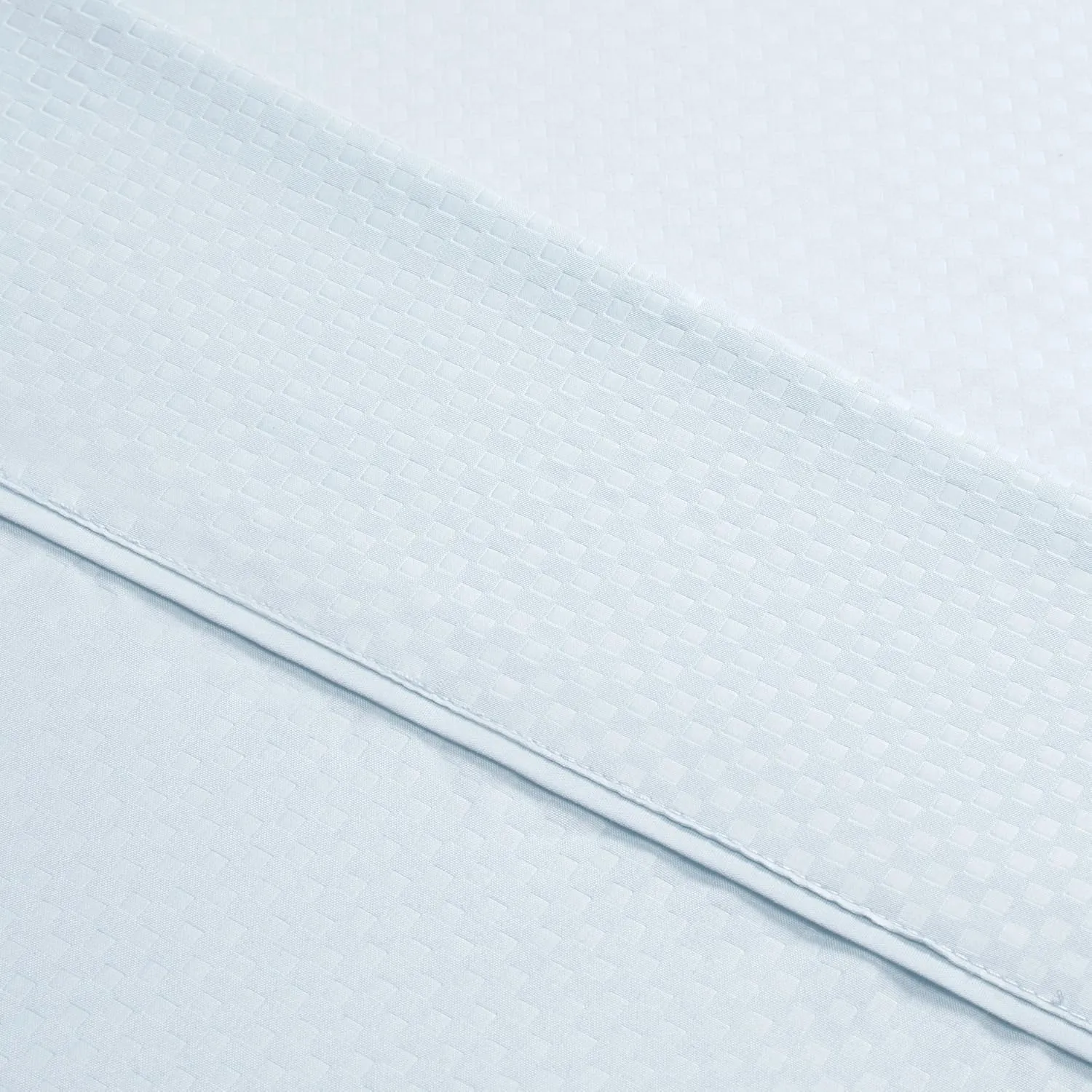 Brushed Microfiber Sheet Set- 3 Piece- Embossed Checkered Bed Linens- Deep Pocket Fitted & Flat Sheets, Plus A Pillowcase by Lavish Home (Twin, Blue)