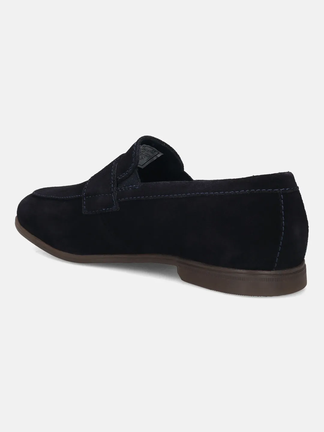 bugatti Dark Blue Premium Leather Slip-On