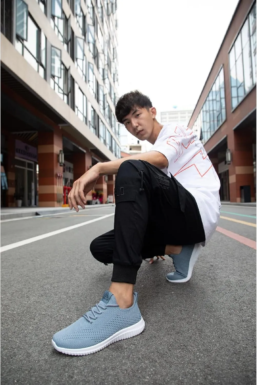 BXYJDJ Men's Running Shoes Walking Trainers Sneaker Athletic Gym Fitness Sport Shoes Lightweight Casual Working Jogging Outdoor Shoe