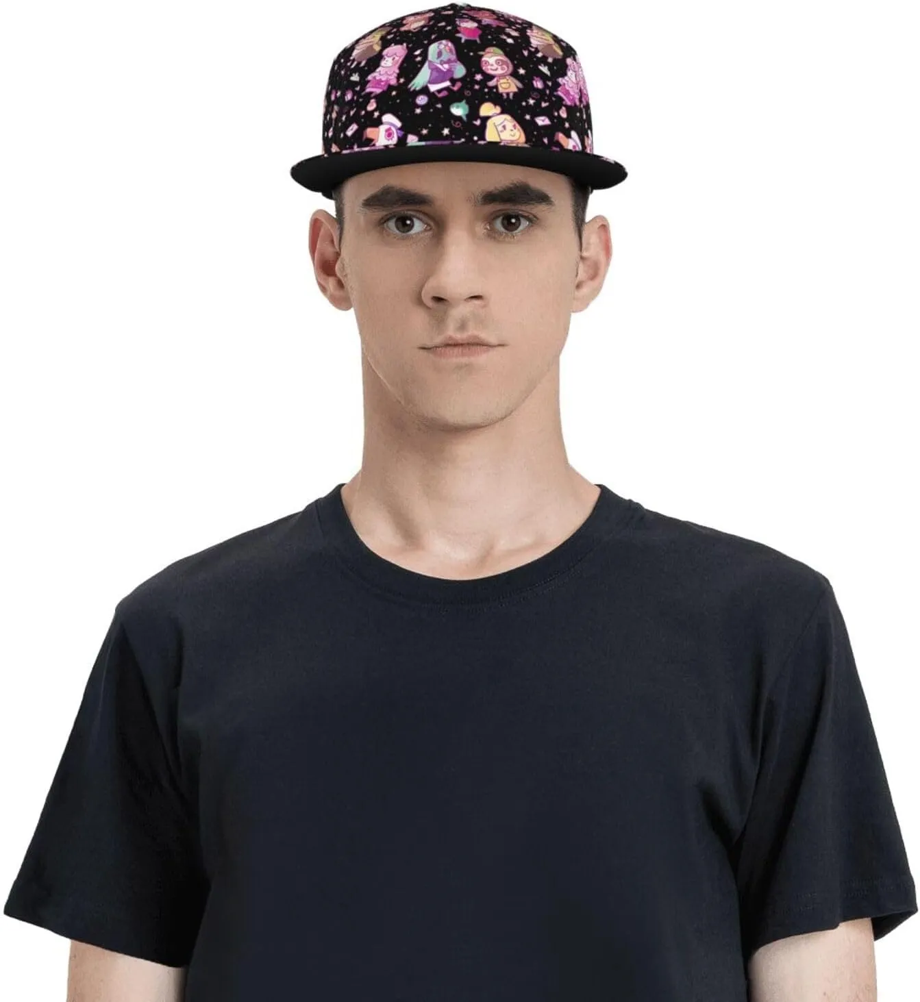 Cartoon Animal Baseball Cap for Men Women Classic Snapback Hip Hop Flat Bill Brim Adjustable Visor Beach Trucker Hat