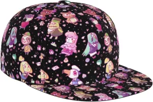 Cartoon Animal Baseball Cap for Men Women Classic Snapback Hip Hop Flat Bill Brim Adjustable Visor Beach Trucker Hat