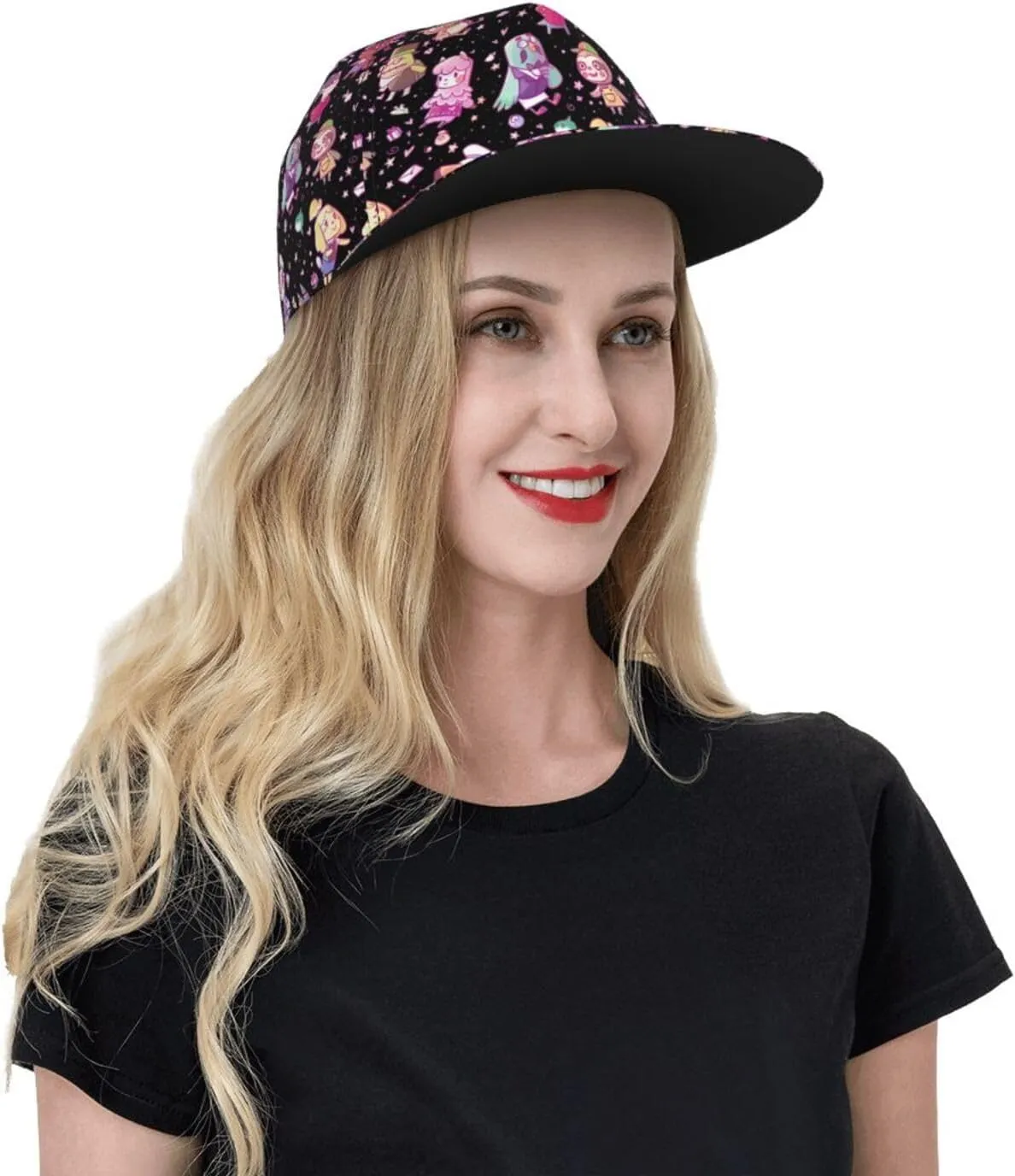 Cartoon Animal Baseball Cap for Men Women Classic Snapback Hip Hop Flat Bill Brim Adjustable Visor Beach Trucker Hat