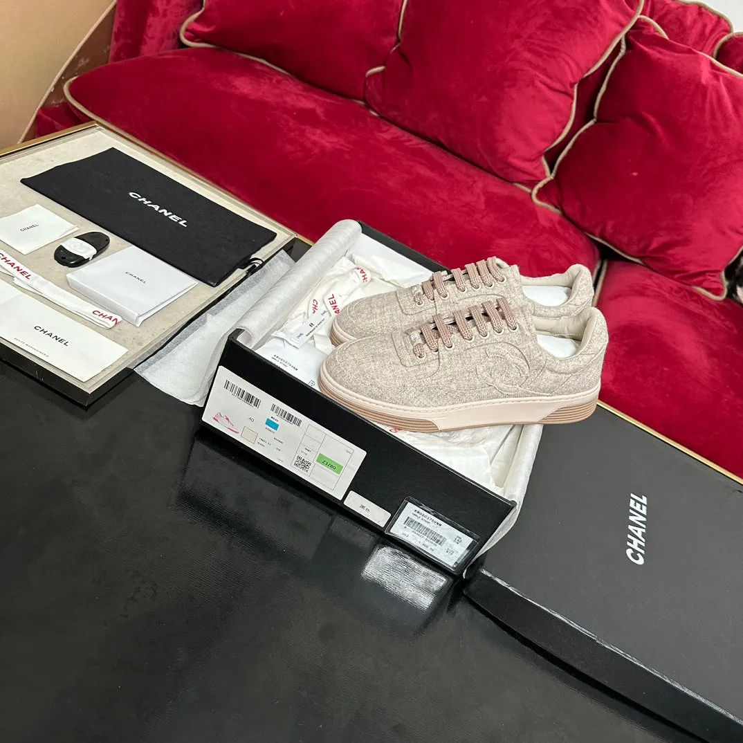CC Sneaker Light Brown Wool