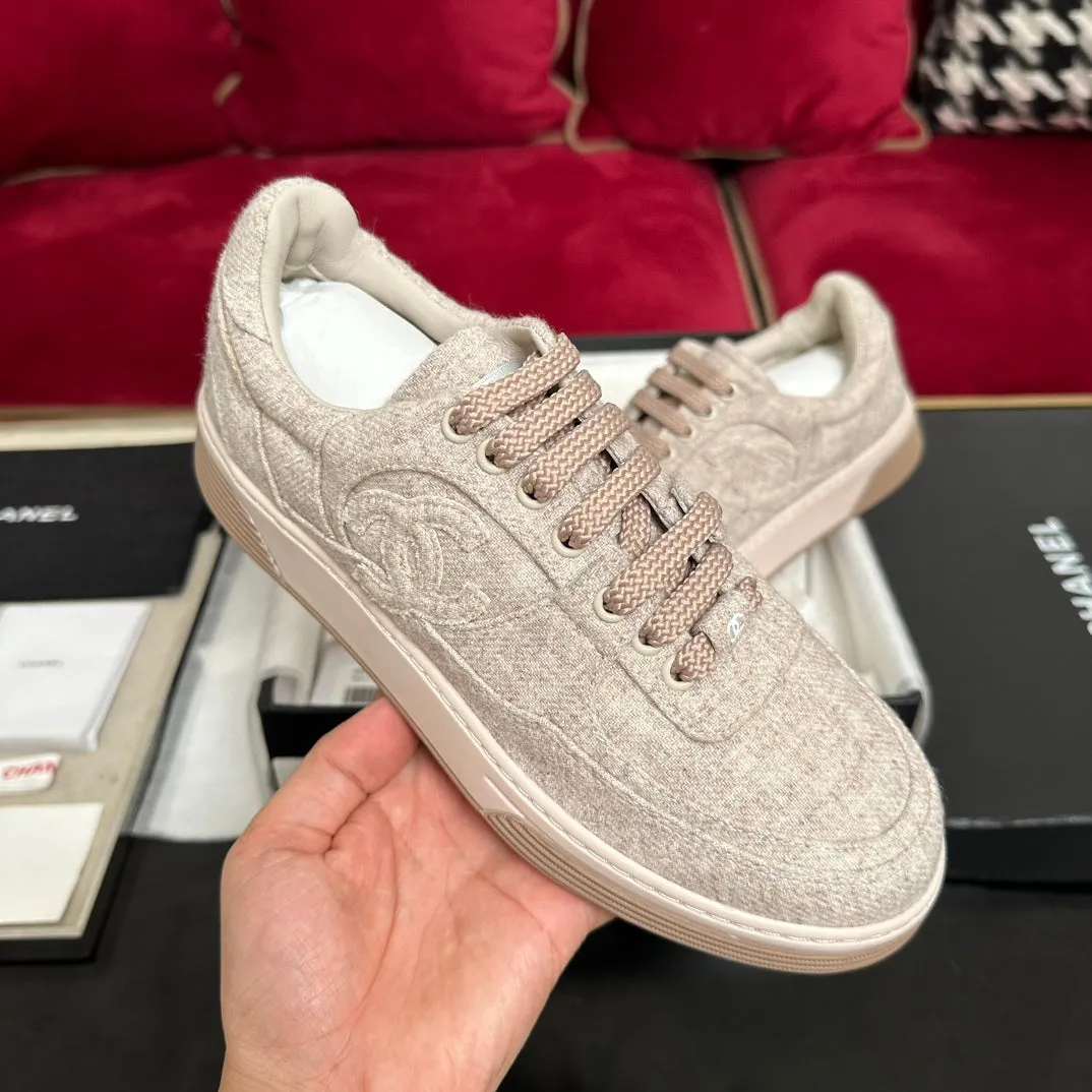 CC Sneaker Light Brown Wool