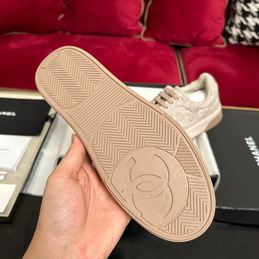CC Sneaker Light Brown Wool