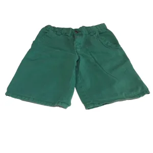Cherokee Chino Shorts Size 5T Flat Front Adjustable Waist Green Pockets Zipper