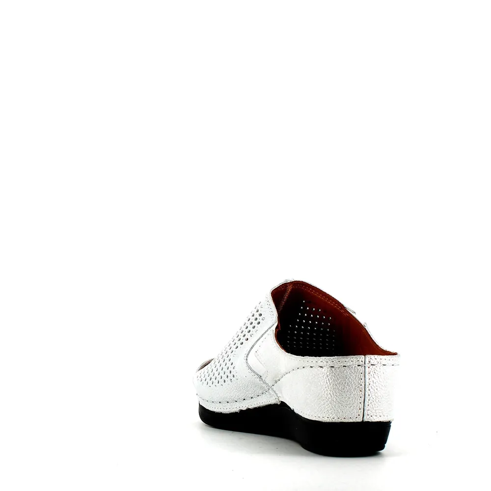 Cinders Edit Wedge Slide Silver