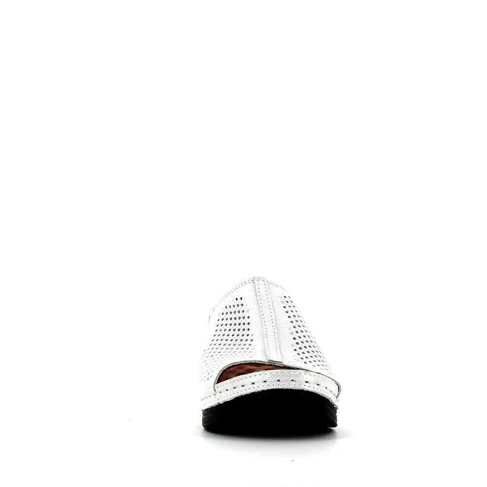 Cinders Edit Wedge Slide Silver