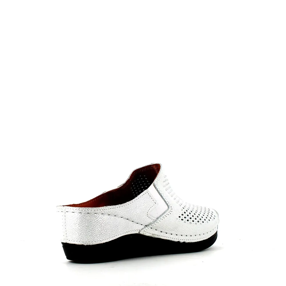 Cinders Edit Wedge Slide Silver
