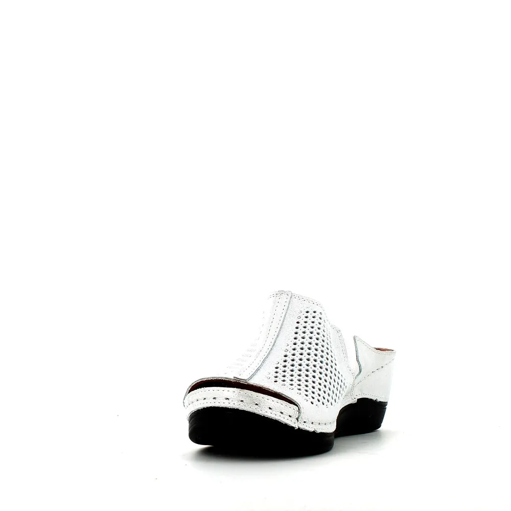 Cinders Edit Wedge Slide Silver