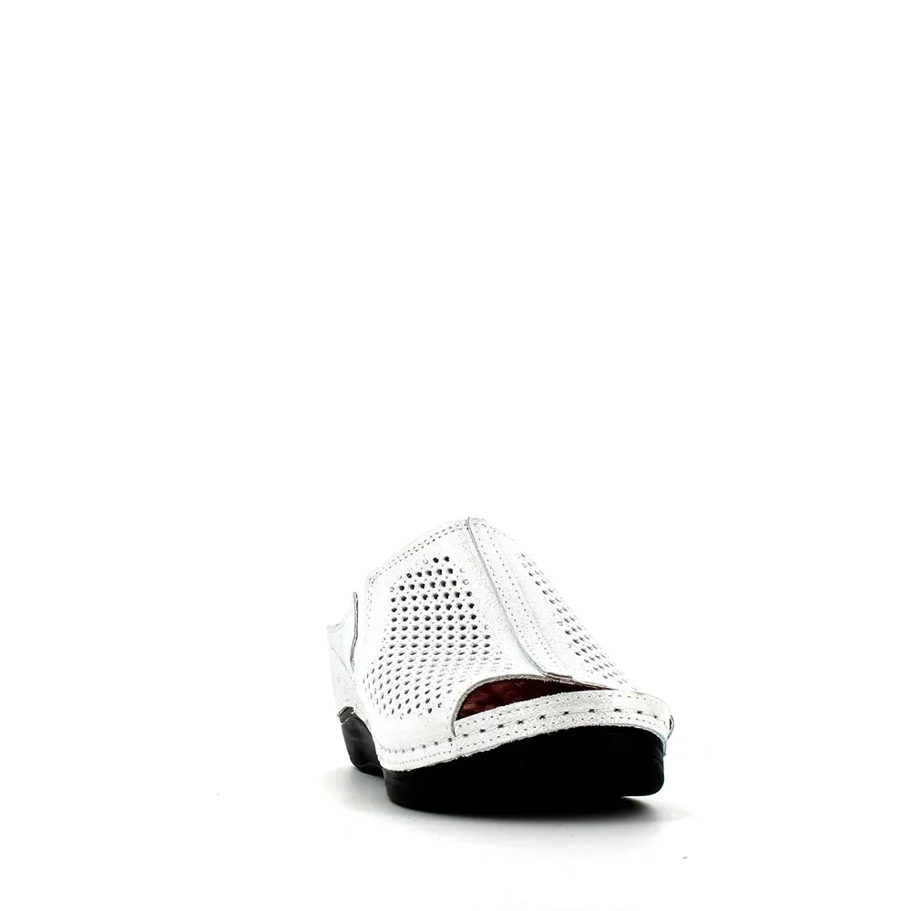 Cinders Edit Wedge Slide Silver