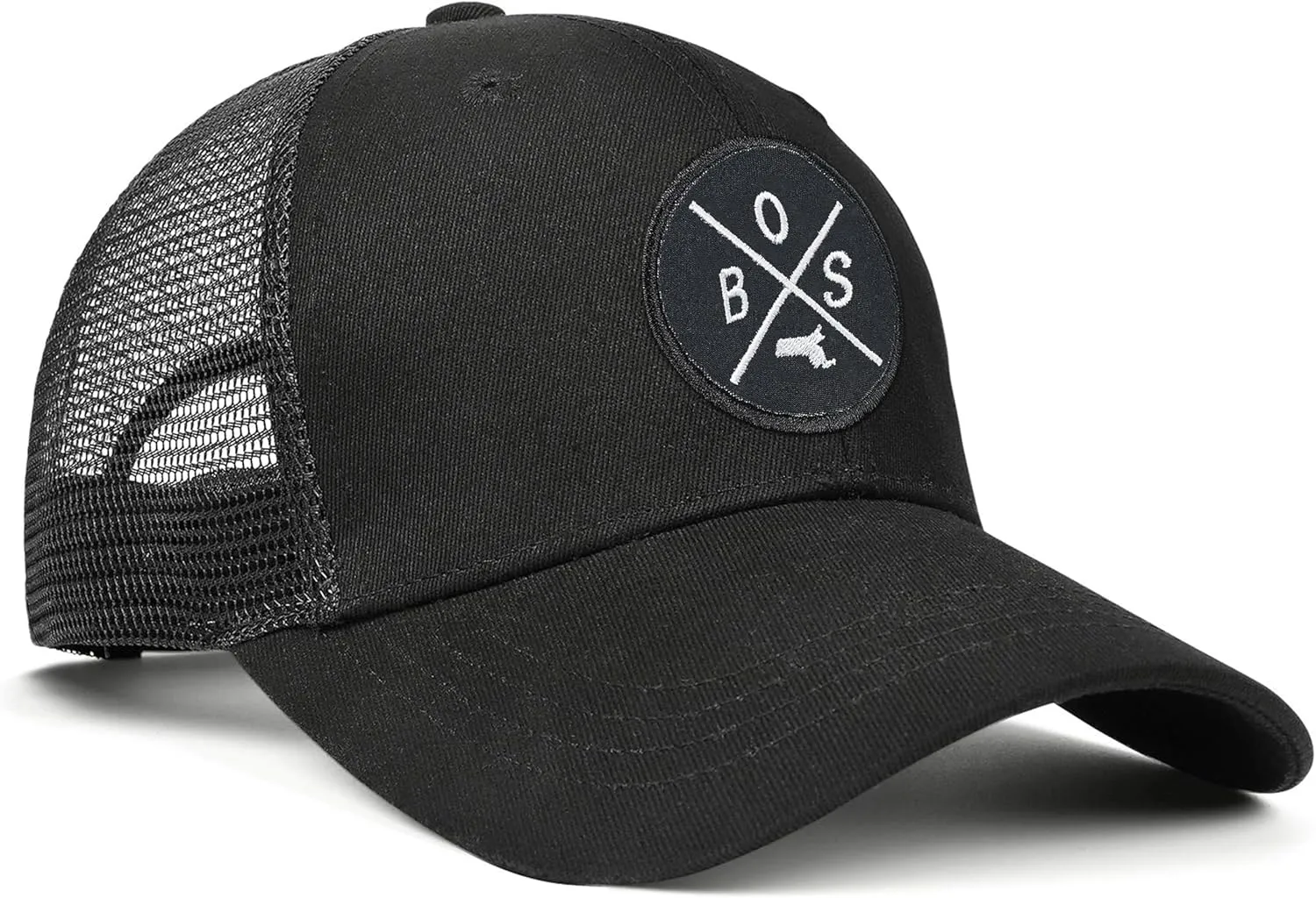 City Flat Brim Snapback Trucker Hat Mesh Hip Hop Flat Bill hat for Men & Women Unite State Adjustable Baseball Cap