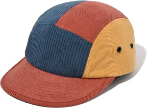 Clakllie 5 Panel Corduroy Hat Casual Flat Brim Baseball Caps Dad Hats Vintage Flat Bill Retro Cap Hip Hop Hat Fitted Hats