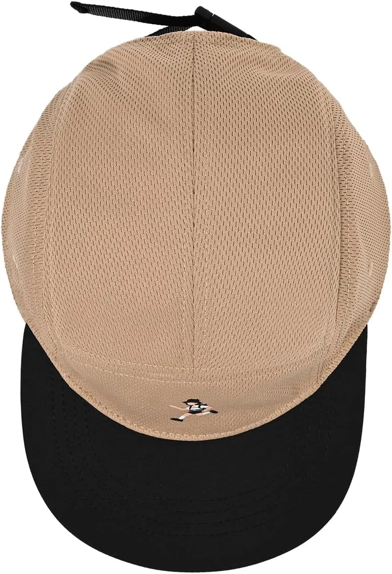 Clakllie Quick Dry 5 Panel Hat for Men Summer Mesh Baseball Cap Flat Brim Trucker Hats Breathable Golf Dad Hats Camping Hat