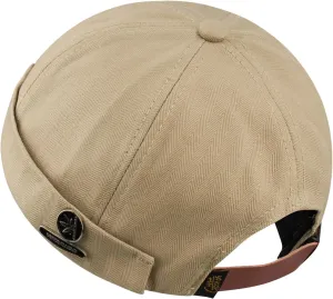CLAPE Beanie Docker Cap Mens Brimless Hats Sailor Fisherman No Visor Cap Rolled Cuff Harbour Hat Casual Skull Caps