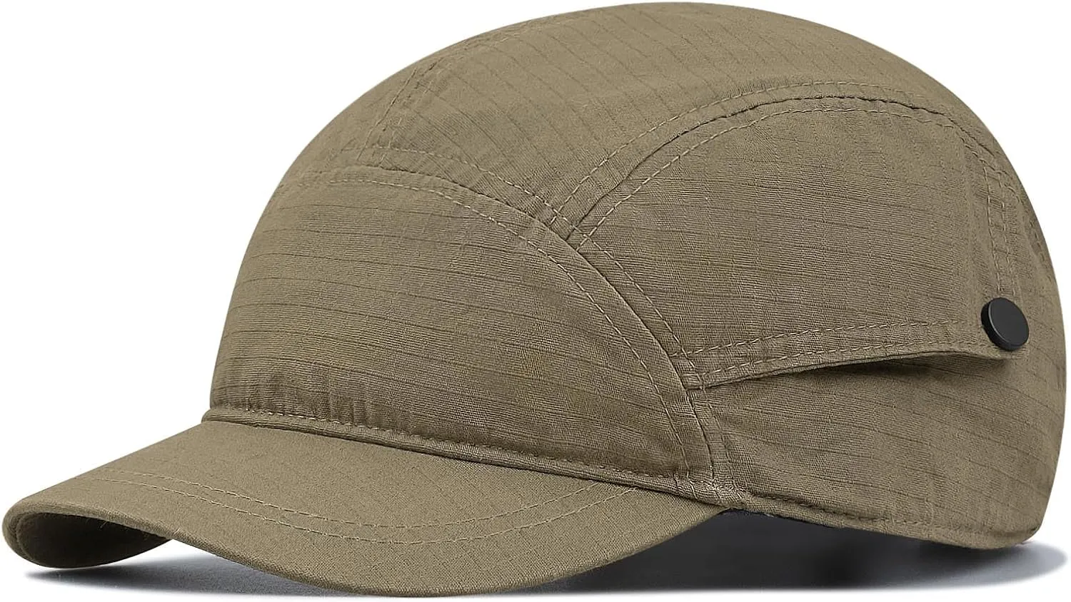 CLAPE Short Brim Cap US Printed Adjustable Baseball Cap Street Casual Bendable Flat Bill Trucker Hat Cap
