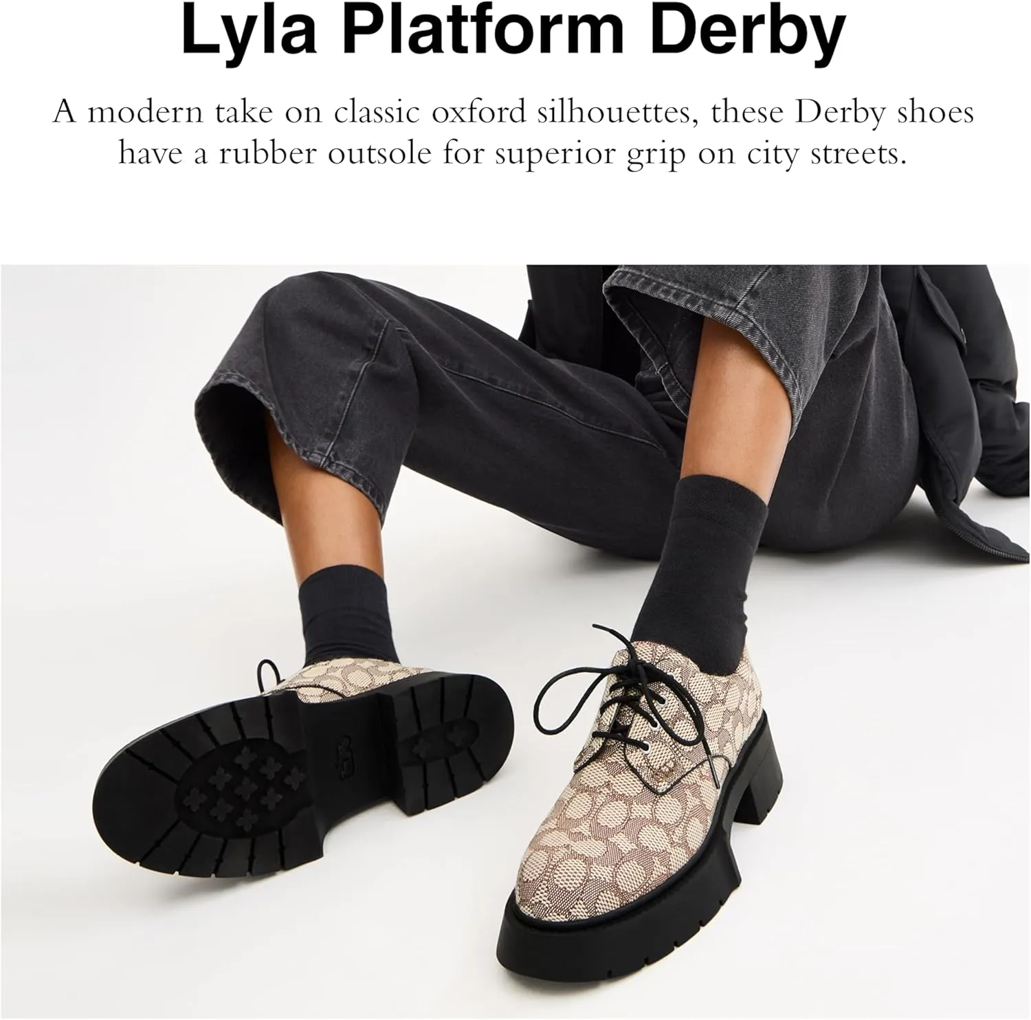 Coach Women's Lyla Platform Derby Oxford