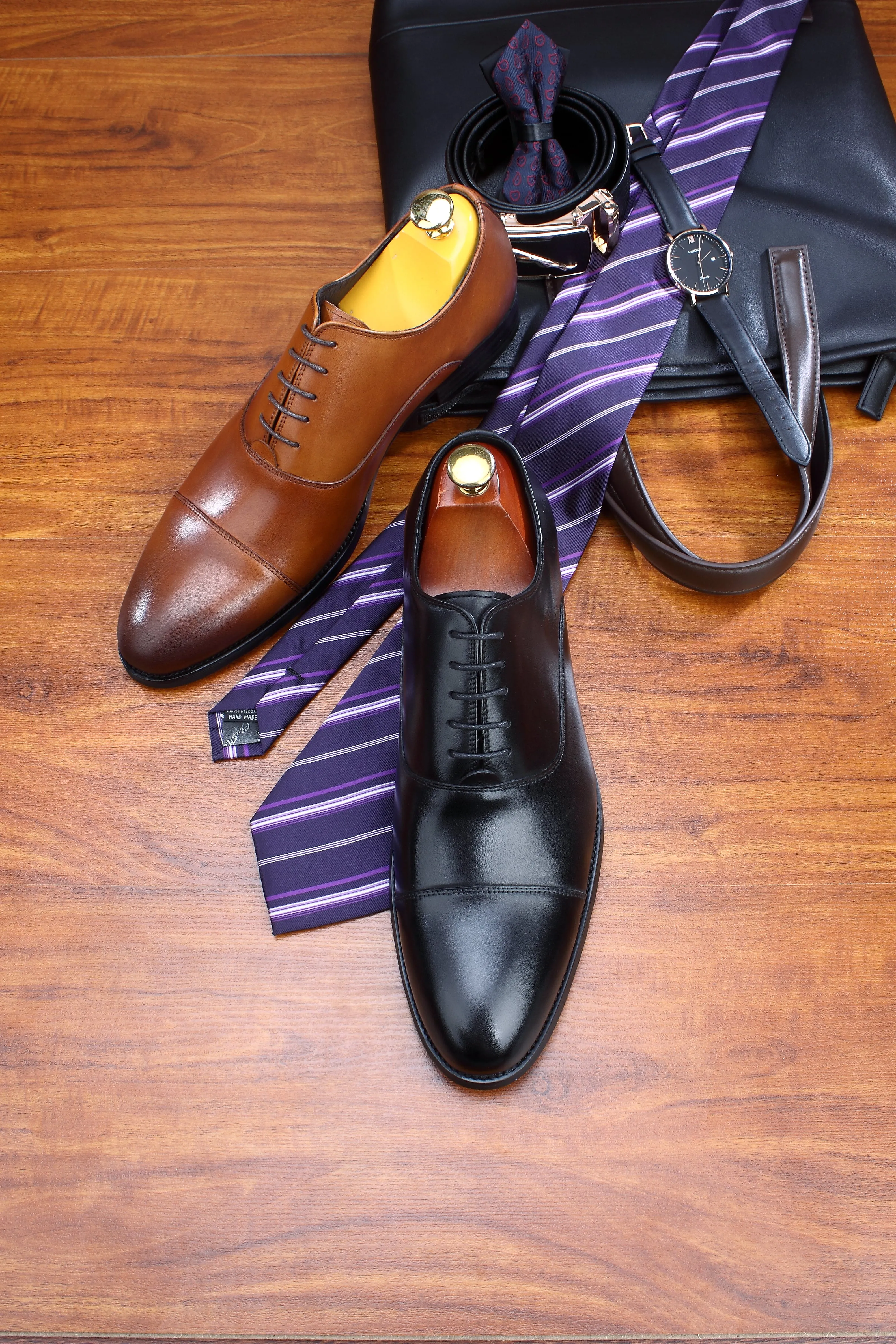 Cognac  Classic Brown Oxfords