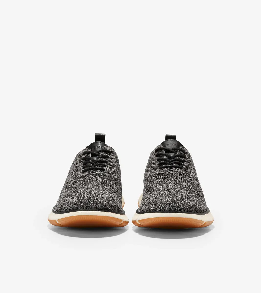 Cole Haan Men's 4.ZERØGRAND Oxford Black Twisted Knit Ivory Gum C35370
