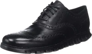 Cole Haan Men's Zerogrand Wing OX Leather Oxford, Closed Hole/Black, 11.5 Wide US
