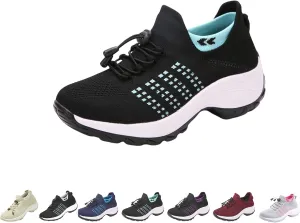 Comfort Wear Orthowear Shoes for Women, Walking Shoes,Sock Sneakers,Slip-On Breathable Mesh Trainers,Running Footwear
