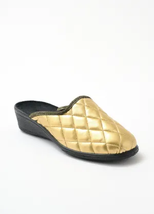 Comfort width mule slippers