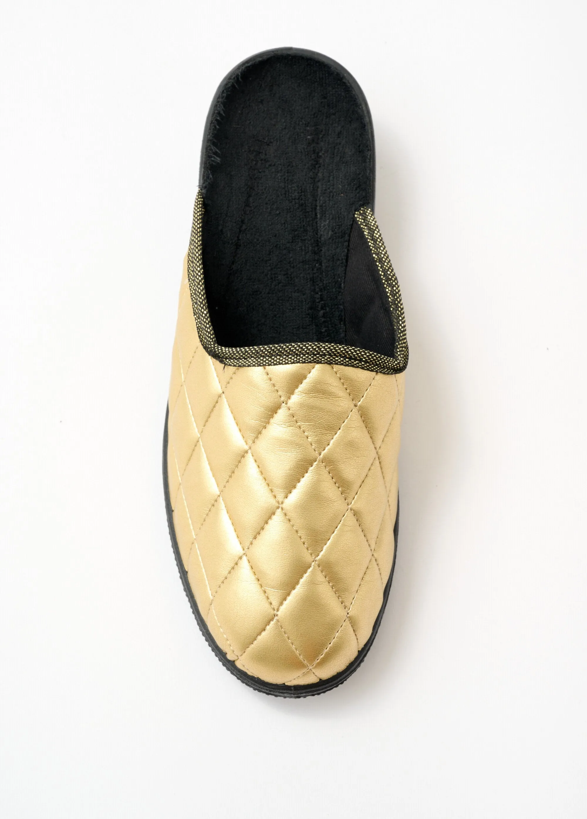 Comfort width mule slippers