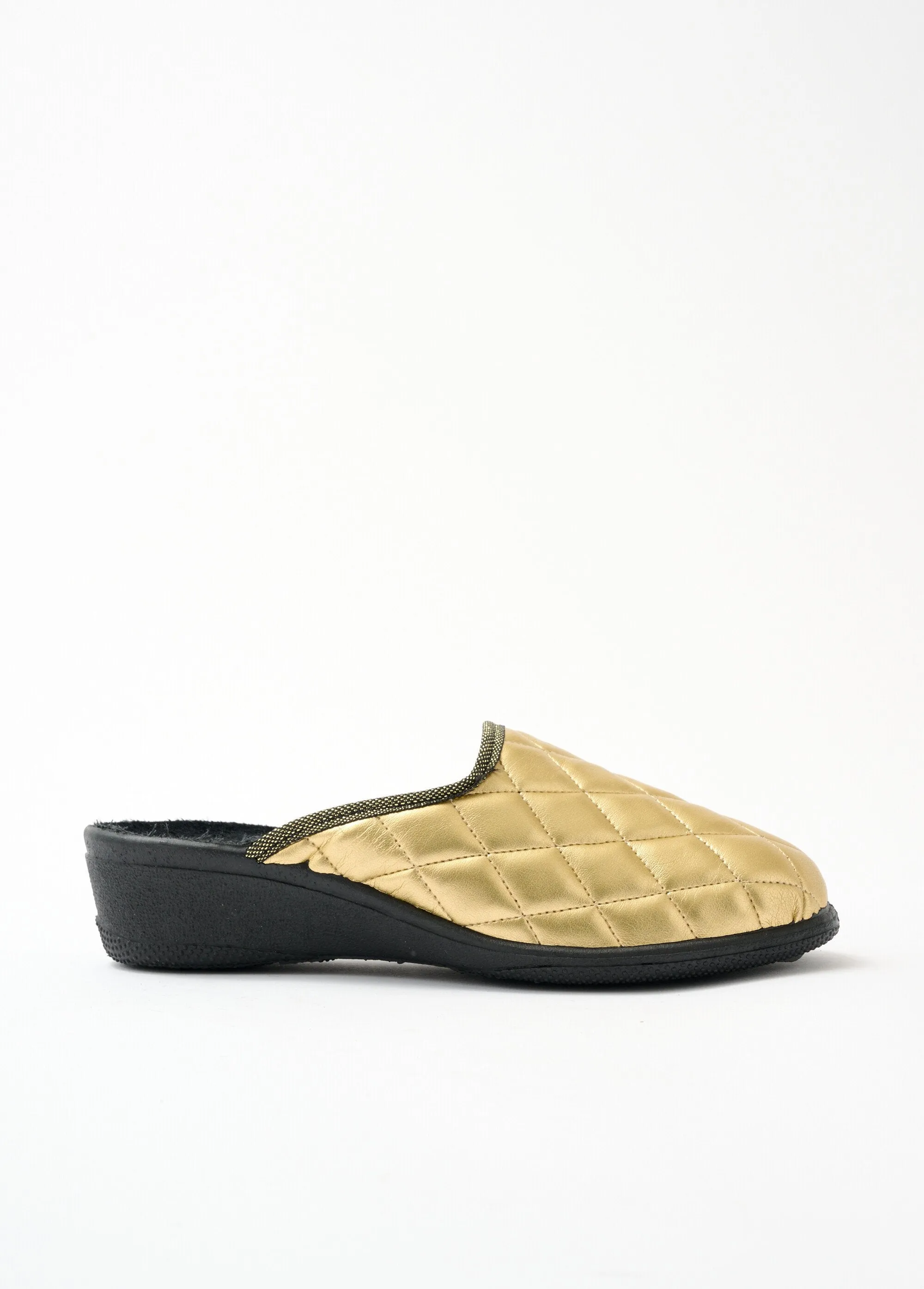 Comfort width mule slippers