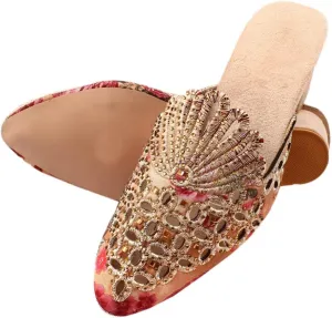 Comfortable Women's Gold Sandals with TPR Sole - Stylish Multicolor Flat Sole Sandals for Women