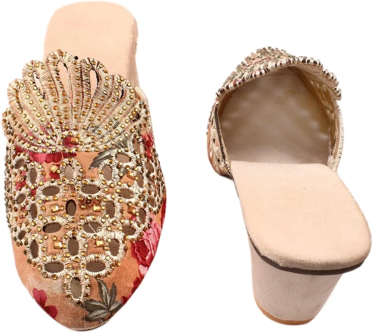 Comfortable Women's Gold Sandals with TPR Sole - Stylish Multicolor Flat Sole Sandals for Women