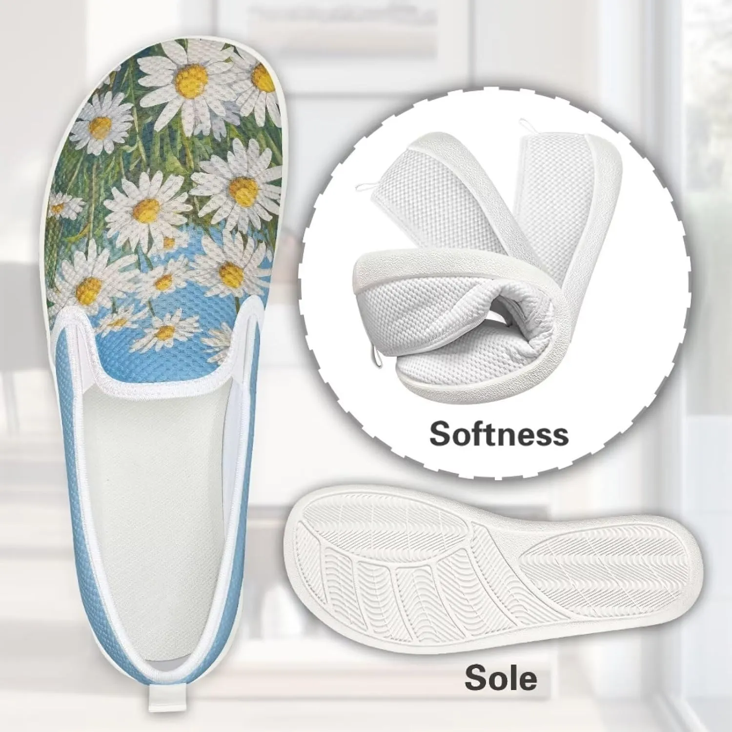 Comfortable Womens Slip On Casual Shoes Trendy Flat Shoes for Women