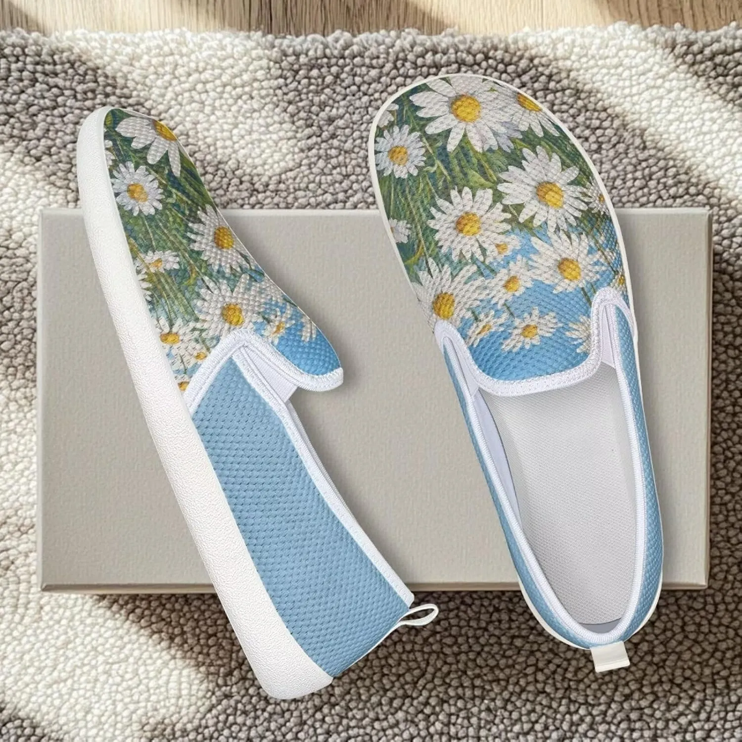 Comfortable Womens Slip On Casual Shoes Trendy Flat Shoes for Women