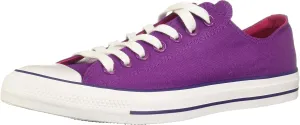 Converse UNISEX Chuck Taylor All Star 2018 Seasonal Low Top Sneaker, icon Violet/Pink pop/White, 4.5 M US