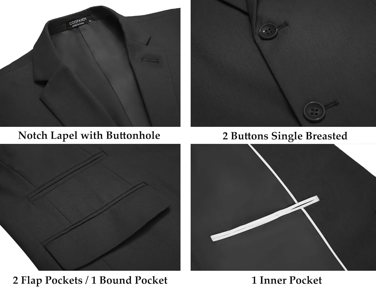 COOFANDY Men's 2 Piece Linen Suits Set Regular Fit Casual Lightweight Blazer Jacket and Pants