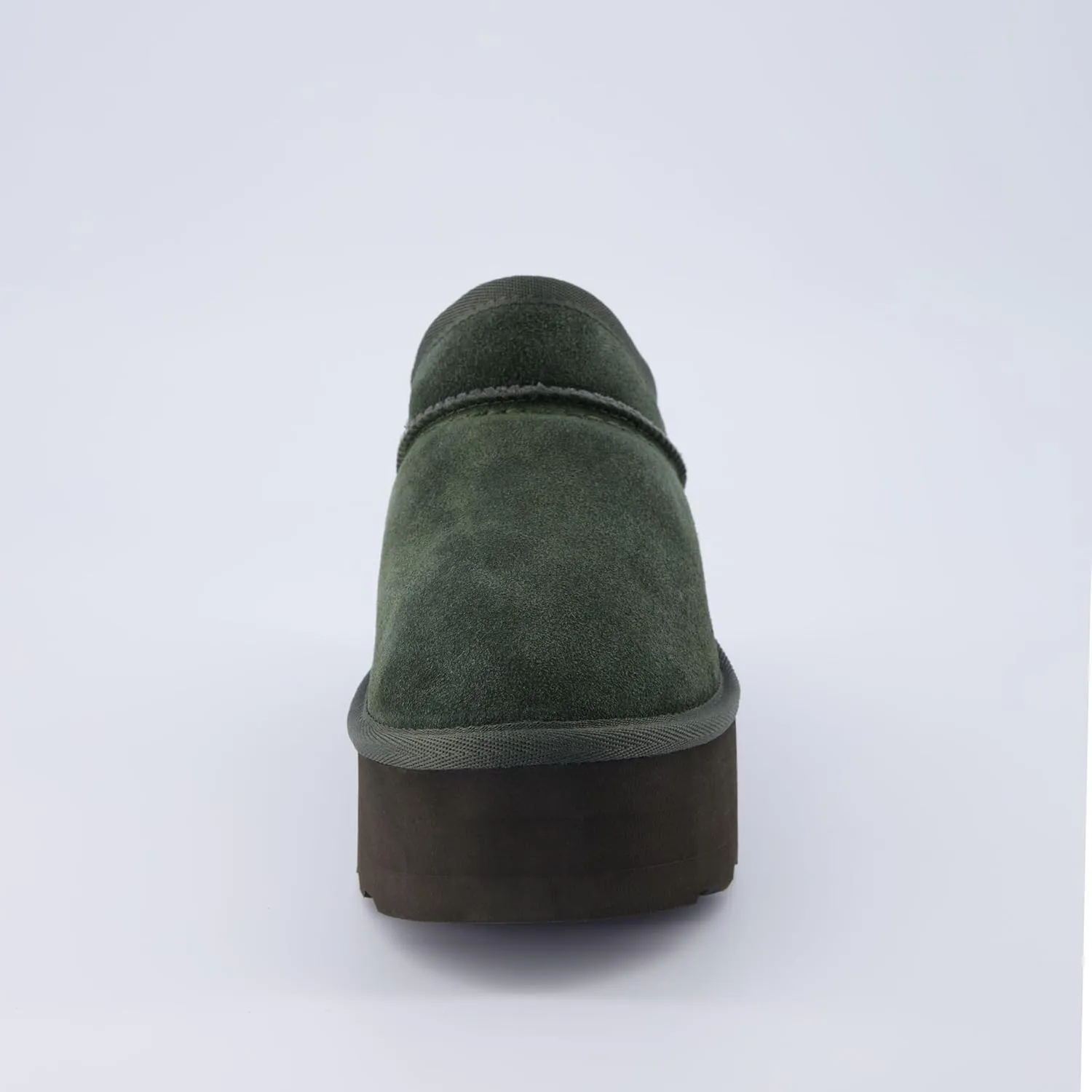 CUSHIONAIRE Women's Huggy Genuine Suede Cozy Mule Platform  Memory Foam, Wide Widths Available