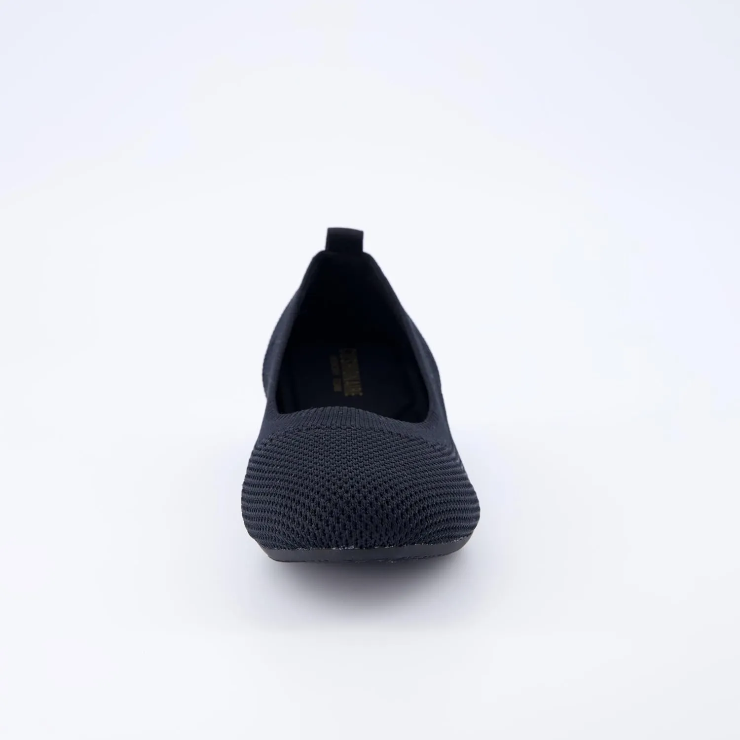 CUSHIONAIRE Women's Whiz Hidden Wedge Knit Flat with  Memory Foam and Wide Widths Available