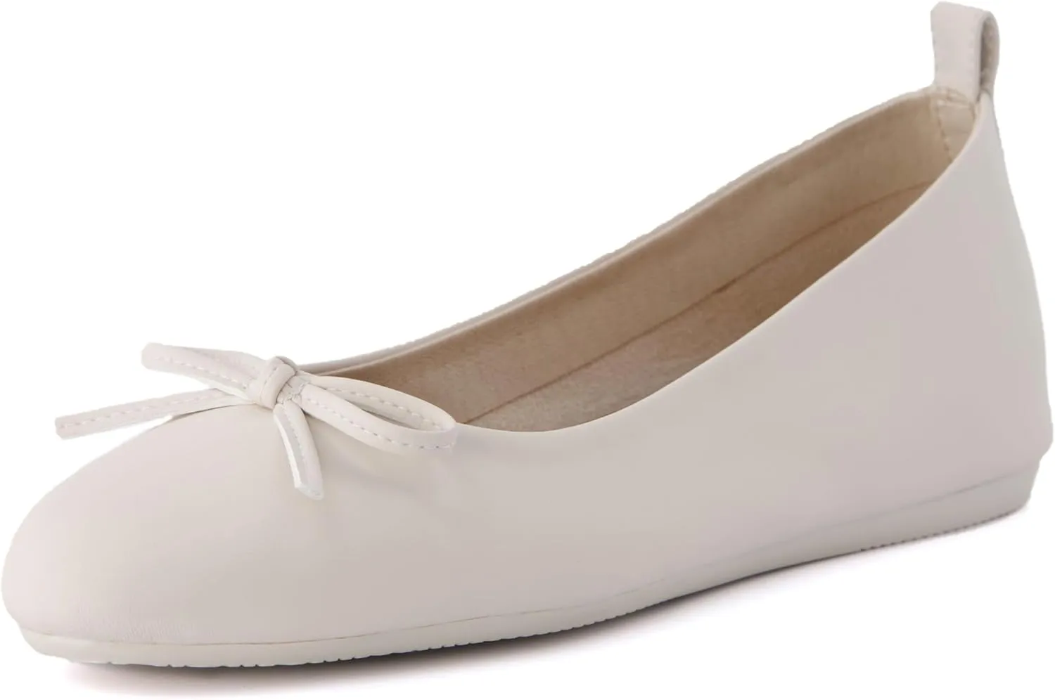CUSHIONAIRE Women's Windy Hidden Wedge Bow Flat with  Memory Foam and Wide Widths Available