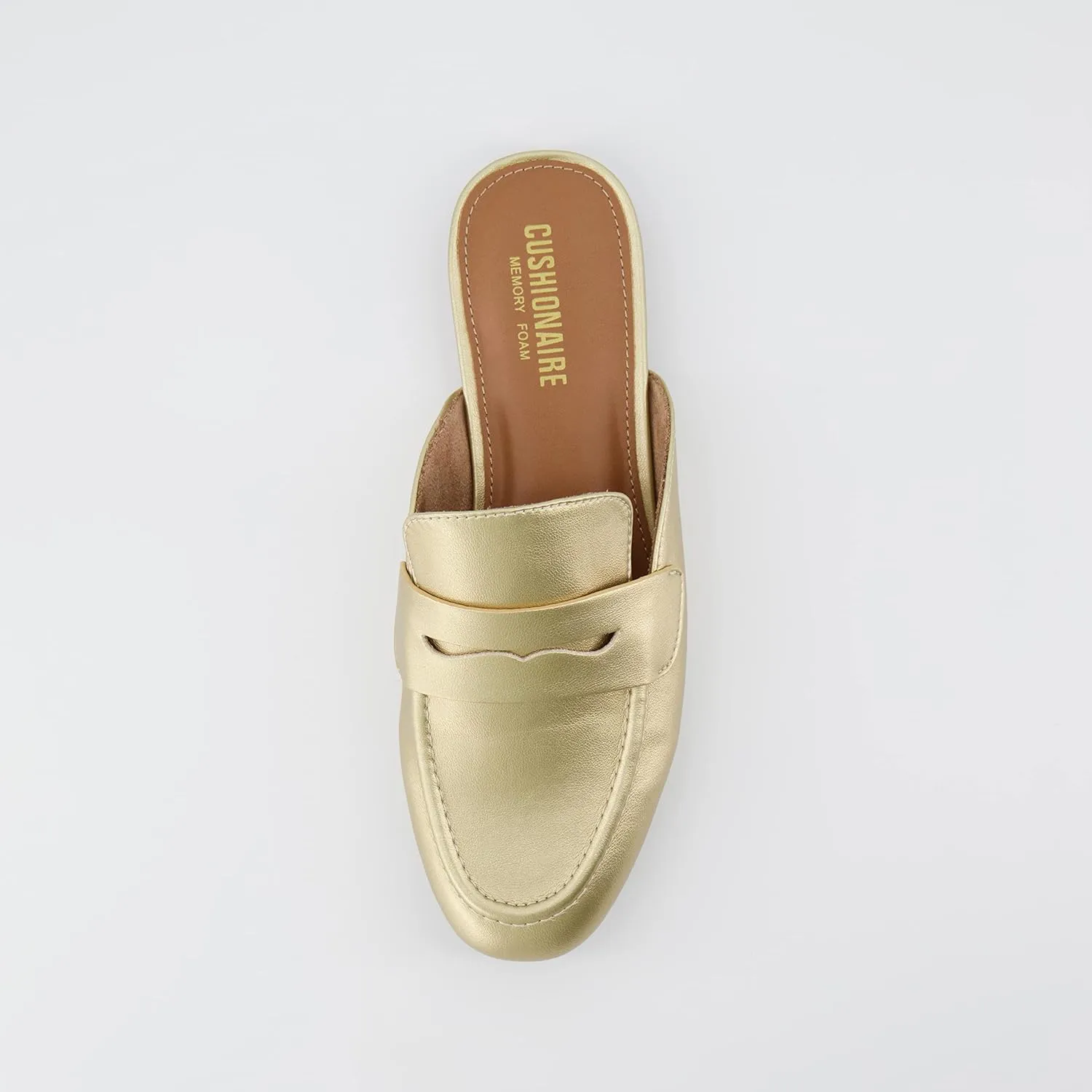 CUSHIONAIRE Women's Yale Slip On Mule  Memory Foam, Wide Widths Available