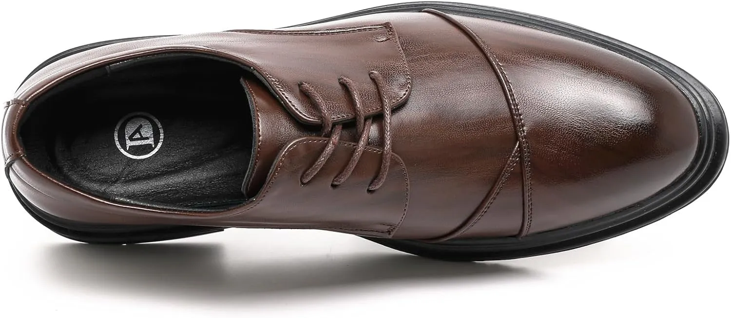 DADAWEN Men's Classic Modern Formal Business Oxford Shoes Lace Up Dress Shoe