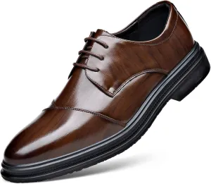 DADAWEN Men's Classic Modern Formal Business Oxford Shoes Lace Up Dress Shoe