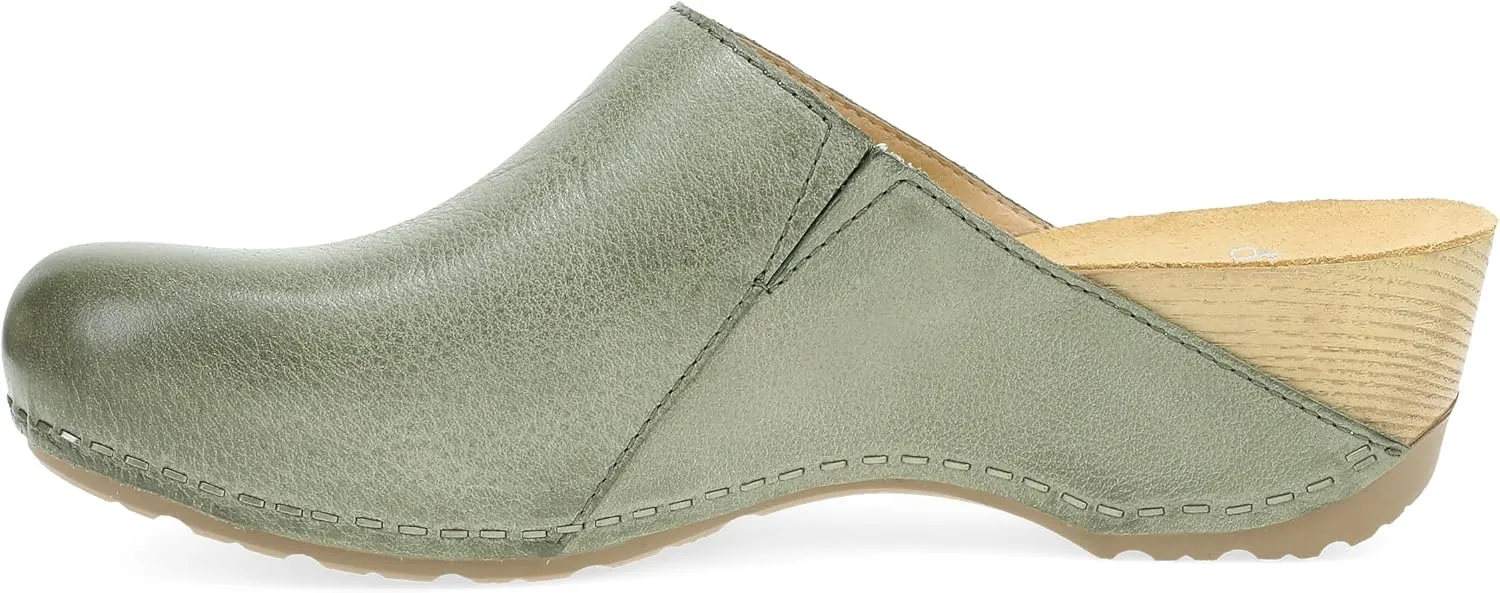 Dansko Talulah Stylish Mule Clog for Women - Cushioned PU Footbed and Arch Support for All-Day Comfort - Leather Uppers for Long-Lasting Wear