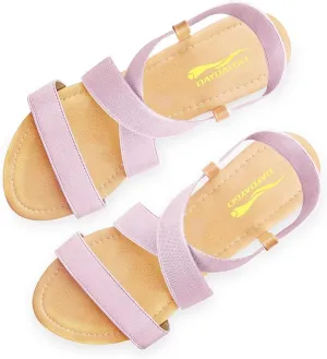 DAYDAYGO Women's Elastic Flat Sandals