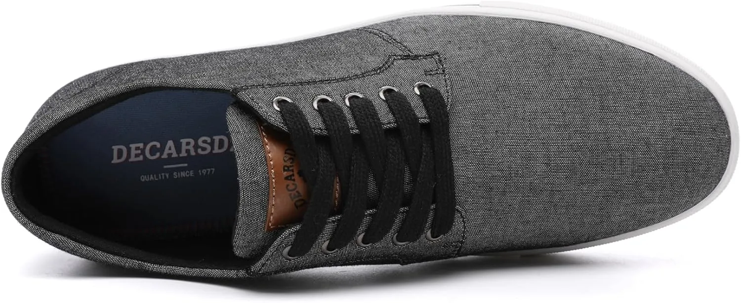 DECARSDZ Men's Fashion Dress Sneakers Comfortable Casual Skate Shoe Walking Oxford Shoes