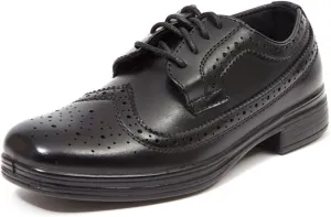 Deer Stags Boy's Ace Formal Dress Shoes Wingtip Brogue Oxford for Church, School Uniform, Graduation/Luggage