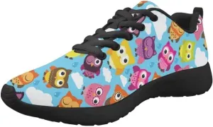 Dellukee Galaxy Print Walking Shoes Women Casual Mesh Colorful Durable Breathable Lace Up Fashion Sneaker