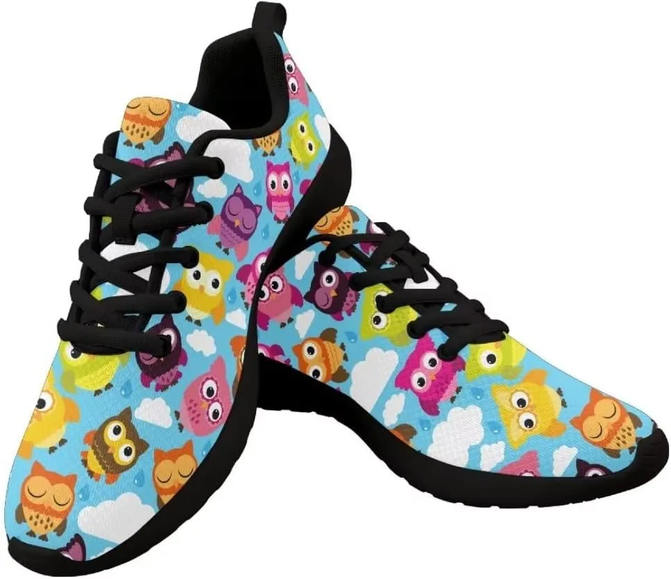 Dellukee Galaxy Print Walking Shoes Women Casual Mesh Colorful Durable Breathable Lace Up Fashion Sneaker