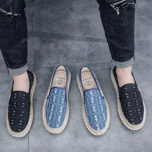 Denim Canvas Breathable Loafers