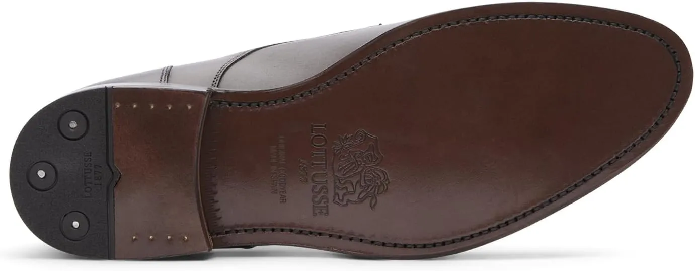 Derby Black Cowhide Leather Crust Anilina